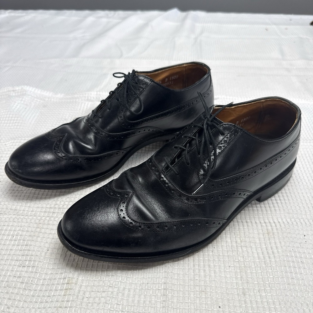 Allen Edmonds Men Birmingham Leather Oxford WingTip Dress Shoes Blackβ 9.5 D